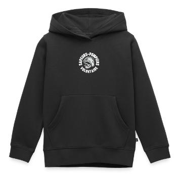 Sapeur -pompier volontaire - Sweat Premium à capuche enfant bio - noir - Devant - AI Model Kid Male (0cm)