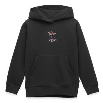 tuteur au top - Sweat Premium à capuche enfant bio - noir - Devant - AI Model Kid Male (0cm)