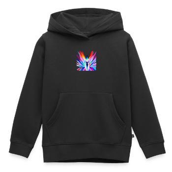 Colorful Goddess - Kids Premium Organic Hoodie - black - Front - AI Model Kid Male (0cm)