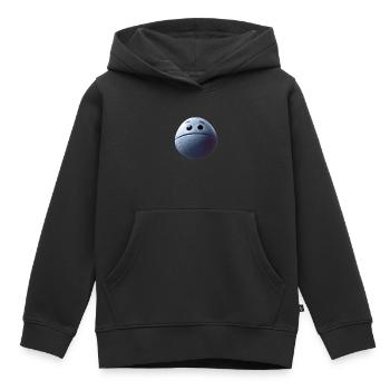 platsch - Kinder Premium Organic Hoodie - Schwarz - Vorne - AI Model Kid Male (0cm)