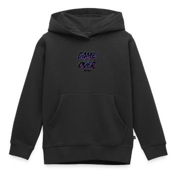 Game over - Kids Premium Organic Hoodie - black - Front - AI Model Kid Male (0cm)