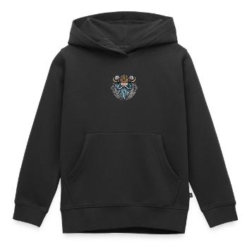 Wikinger Odin Thor Walhalla - Kinder Premium Organic Hoodie - Schwarz - Vorne - AI Model Kid Male (0cm)