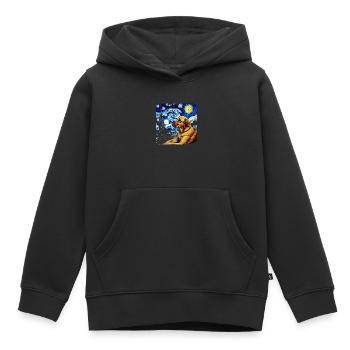Deutscher Schäferhund Lustiger Hund Beliebtes - Kinder Premium Organic Hoodie - Schwarz - Vorne - AI Model Kid Male (0cm)
