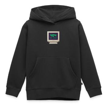 CRT Design - 404 Nicht gefunden - Kinder Premium Organic Hoodie - Schwarz - Vorne - AI Model Kid Male (0cm)