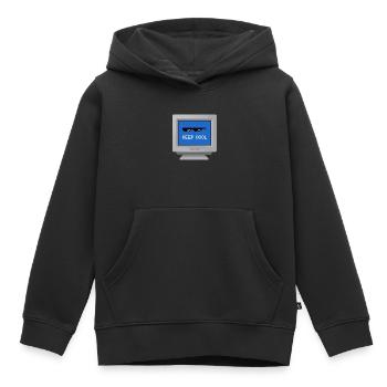 CRT design - "Stay Cool" Wallpaper - Kids Premium Organic Hoodie - black - Front - AI Model Kid Male (0cm)