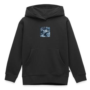 The fear of wolves is anchored in our genes - Kids Premium Organic Hoodie - black - Front - AI Model Kid Male (0cm)