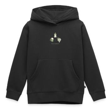 Pfalzknirps in Grün - Kinder Premium Organic Hoodie - Schwarz - Vorne - AI Model Kid Male (0cm)