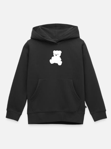 Ein einfacher Teddybär - Kinder Premium Organic Hoodie - Schwarz