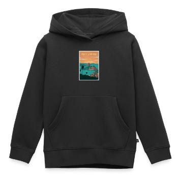 RIO DE JANEIRO, Affiche Vintage - Sweat Premium à capuche enfant bio - noir - Devant - AI Model Kid Male (0cm)