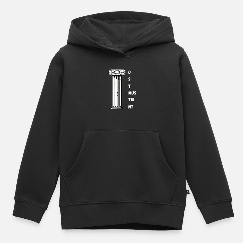Professeur de latin Sort Latin Enseignement Latin - Sweat Premium à capuche enfant bio - noir
