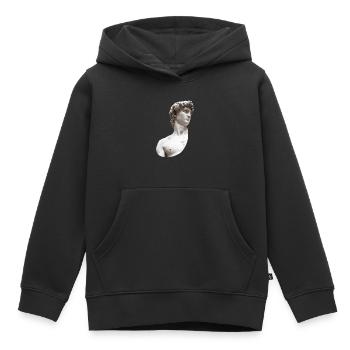 David | Michelangelo di Lodovico Buonarroti Simoni - Kinder Premium Organic Hoodie - Schwarz - Vorne - AI Model Kid Male (0cm)