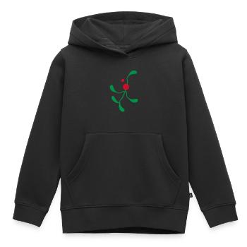 Mistelzweig Mann - Kinder Premium Organic Hoodie - Schwarz - Vorne - AI Model Kid Male (0cm)