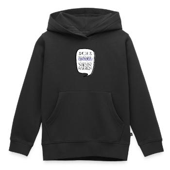 elternschaft ehefrau familienwappen patenonkel - Kinder Premium Organic Hoodie - Schwarz - Vorne - AI Model Kid Male (0cm)