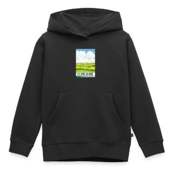 Yorkshire: Machen Sie eine Pause - Kinder Premium Organic Hoodie - Schwarz - Vorne - AI Model Kid Male (0cm)
