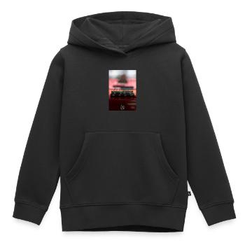 guitar - Kids Premium Organic Hoodie - black - Front - AI Model Kid Male (0cm)