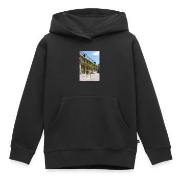 Rathaus Quedlinburg Sachsen-Anhalt - Kinder Premium Organic Hoodie - Schwarz - Vorne - AI Model Kid Male (0cm)