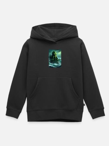 Cthulhu - Sweat Premium à capuche enfant bio - noir