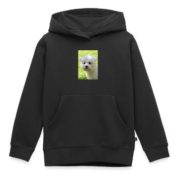 Malteser - Kinder Premium Organic Hoodie - Schwarz - Vorne - AI Model Kid Male (0cm)
