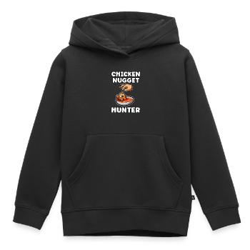 Chicken Nugget Chicken Wings Chicken Geschenk - Kinder Premium Organic Hoodie - Schwarz - Vorne - AI Model Kid Male (0cm)