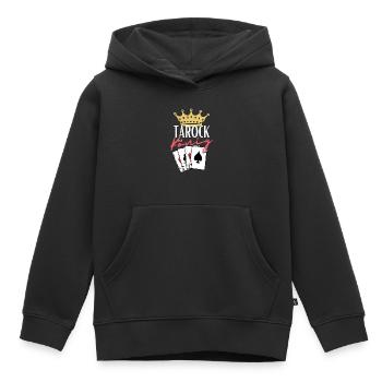 Roi du Tarot - Sweat Premium à capuche enfant bio - noir - Devant - AI Model Kid Male (0cm)