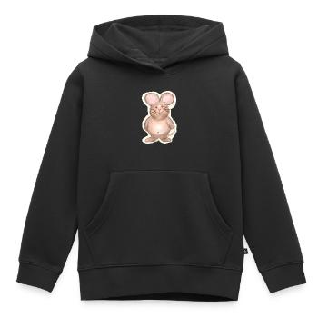 Mouse - Kids Premium Organic Hoodie - black - Front - AI Model Kid Male (0cm)