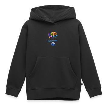 LOTO - BINGO - 2 - TOI ET MOI - Sweat Premium à capuche enfant bio - noir - Devant - AI Model Kid Male (0cm)