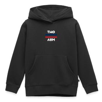 Wechselseitig - Kinder Premium Organic Hoodie - Schwarz - Vorne - AI Model Kid Male (0cm)