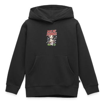 Drôle Humour Jeu de mots Football Football - Sweat Premium à capuche enfant bio - noir - Devant - AI Model Kid Male (0cm)