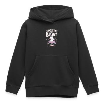 J'peux pas j'ai ballet - Sweat Premium à capuche enfant bio - noir - Devant - AI Model Kid Male (0cm)