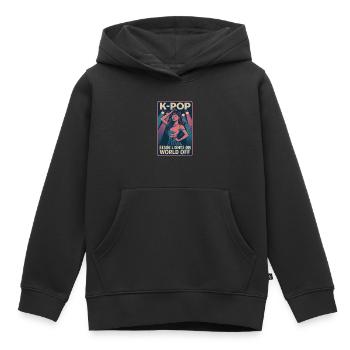 Stage lights on, world off. - Kids Premium Organic Hoodie - black - Front - AI Model Kid Male (0cm)