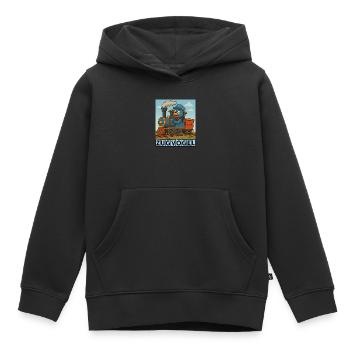 Zugvogel by Rico Beck - Kinder Premium Organic Hoodie - Schwarz - Vorne - AI Model Kid Male (0cm)