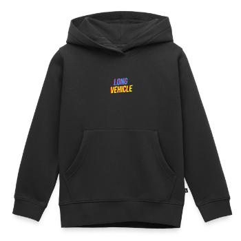 Long Vehicle - Kids Premium Organic Hoodie - black - Front - AI Model Kid Male (0cm)