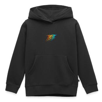 Athletics Runner Bunt Sprinter - Kids Premium Organic Hoodie - black - Front - AI Model Kid Male (0cm)