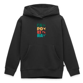 Brazilianischer Capoeira - Kinder Premium Organic Hoodie - Schwarz - Vorne - AI Model Kid Male (0cm)