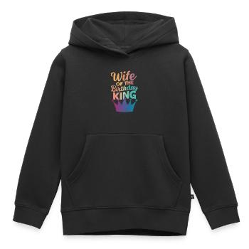 Frau Ehefrau Partnerin Familie Verheiratet - Kinder Premium Organic Hoodie - Schwarz - Vorne - AI Model Kid Male (0cm)