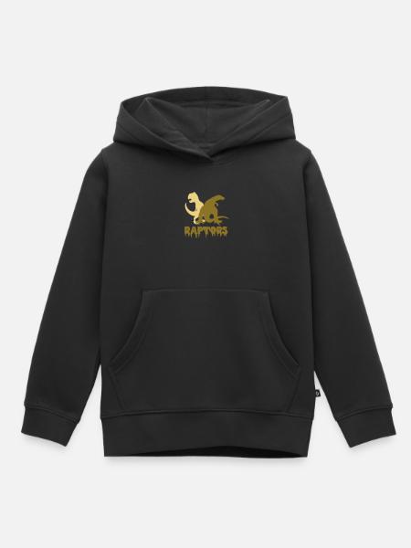 Dinosaurier - Kinder Premium Organic Hoodie - Schwarz