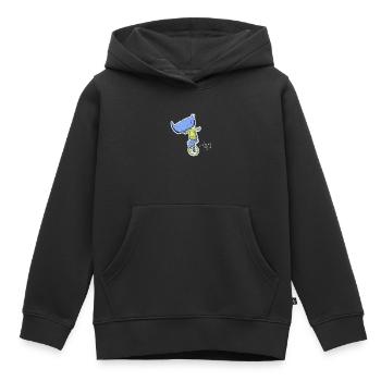 Rhino unicycle - Unicycling is fun - Kids Premium Organic Hoodie - black - Front - AI Model Kid Male (0cm)