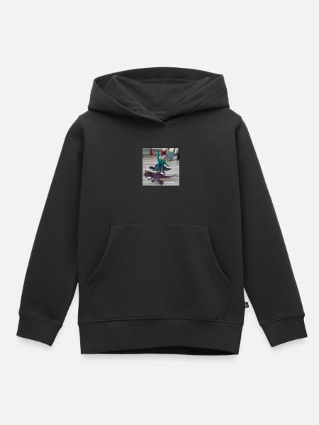 Dino musikanten - Kinder Premium Organic Hoodie - Schwarz