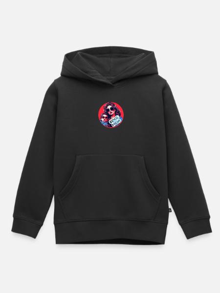 Coole Mama - Kinder Premium Organic Hoodie - Schwarz