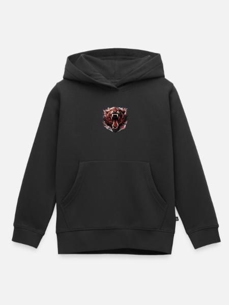 Säbelzahntiger - Sabertooth v1 - Kinder Premium Organic Hoodie - Schwarz