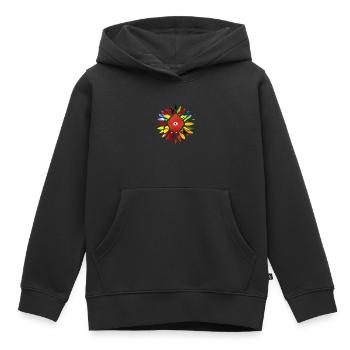 Soleil - Sweat Premium à capuche enfant bio - noir - Devant - AI Model Kid Male (0cm)