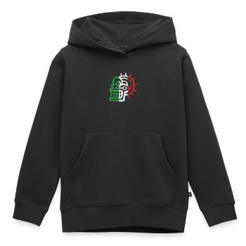 Aztekensymbol Mexikanische Maya Mexikanische Flagge Antik - Kinder Premium Organic Hoodie - Schwarz - Vorne - AI Model Kid Male (0cm)