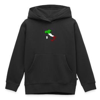 italien land - Kinder Premium Organic Hoodie - Schwarz - Vorne - AI Model Kid Male (0cm)