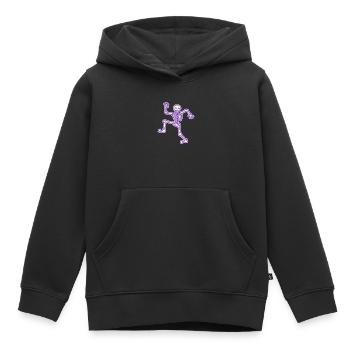 Kindermotive tanzendes Skelett Kindershirt Knochen - Kinder Premium Organic Hoodie - Schwarz - Vorne - AI Model Kid Male (0cm)
