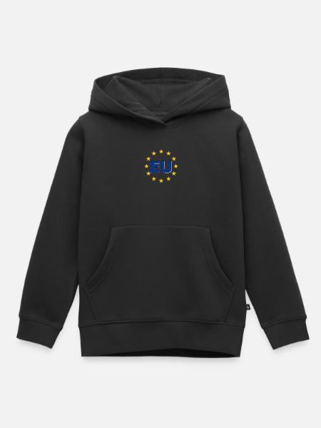 EU Symbol im Sternenring - Kinder Premium Organic Hoodie - Schwarz