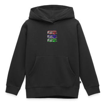 Bus - Sweat Premium à capuche enfant bio - noir - Devant - AI Model Kid Male (0cm)