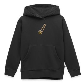 Sushi Chopsticks Japanese Kawaii - Kids Premium Organic Hoodie - black - Front - AI Model Kid Male (0cm)