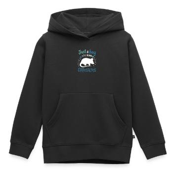 Opossum Opossum-Liebhaber - Kinder Premium Organic Hoodie - Schwarz - Vorne - AI Model Kid Male (0cm)
