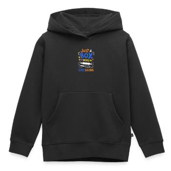 Backen Bäcker Hobbybäcker - Kinder Premium Organic Hoodie - Schwarz - Vorne - AI Model Kid Male (0cm)