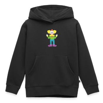 Clown - Kinder Premium Organic Hoodie - Schwarz - Vorne - AI Model Kid Male (0cm)